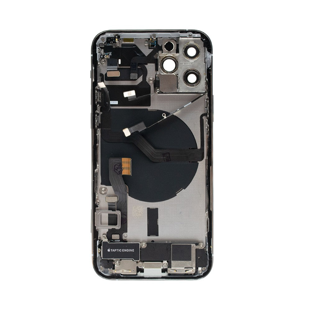 Rear Housing with Full Set Parts for iPhone 12 Pro-Silver (Purple) Rear Housing with Full Set Parts for iPhone 12 Pro-Silver (Purple)